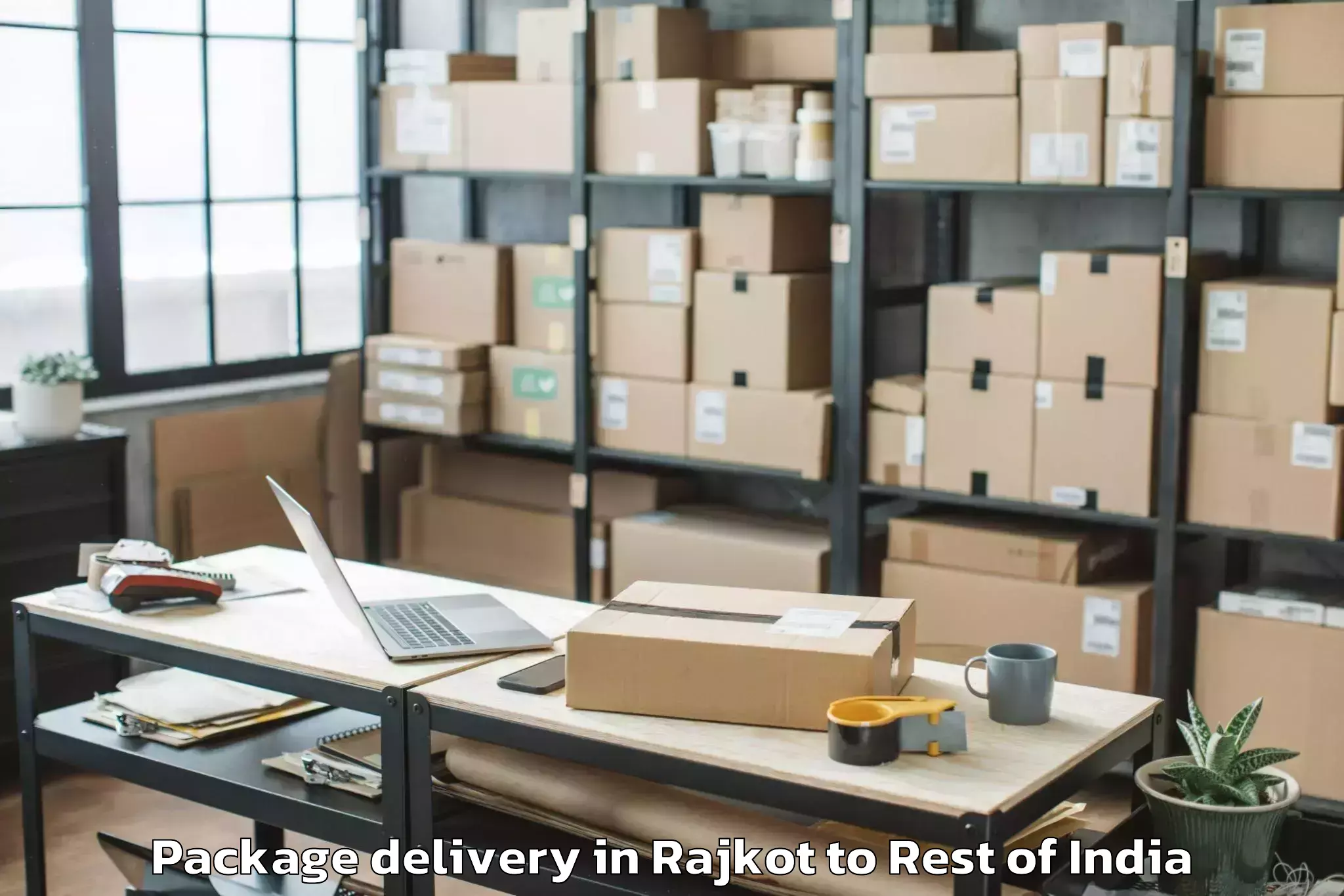 Professional Rajkot to Jagner Package Delivery